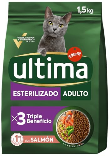 Ultima Katzenfutter für sterilisierte erwachsene Katzen, mit Lachs