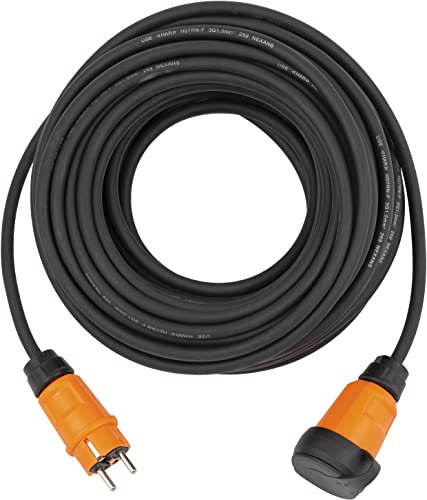 Brennenstuhl professionalLINE Verlängerungskabel VN 1100 IP44 (10m Kabel H07RN-F 3G1,5 in schwarz, Baustelleneinsatz und ständiger Einsatz im Freien, BGI 608, Made in Germany)