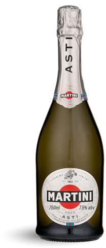 MARTINI Asti Schaumwein, 7,5% vol., 75cl / 750ml, halbsüßer italienischer Schaumwein