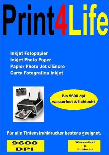 Print4Life P4L - 100 Blatt Premium Mattes Fotopapier 120g/m² DIN A4
