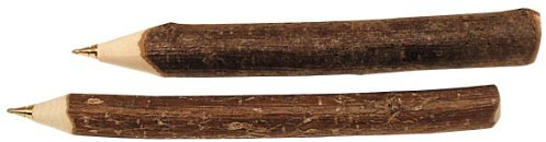 Astkuli - Kugelschreiber aus naturbelassenem Holz mit austauschbarer Kurzmine