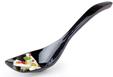 APS 84021 Servierlöffel PROFI, 7 x 6,5 cm, Länge 26,5 cm, Melamin, schwarz