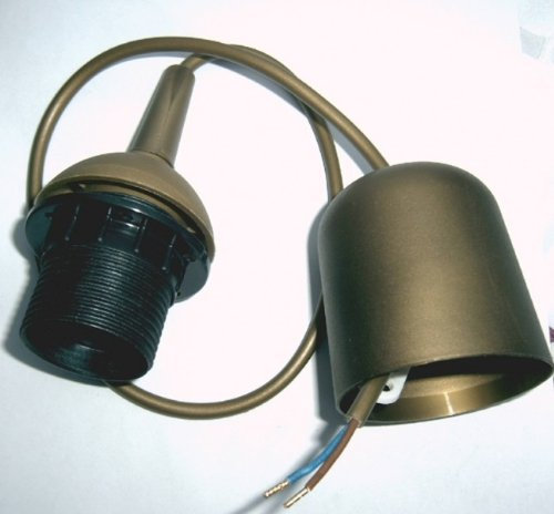 Kopp Schnurpendel für Lampenschirme, ISO-Fassung E 27, gold