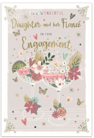 Special Daughter and Her Fiance on Your Engagement Congratulations Card