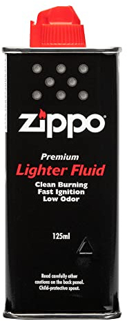 Zippo Feuerzeugbenzin 125ml - Hochwertiges Benzin - Ideal für Sturmfeuerzeuge - Sauber und ergiebig