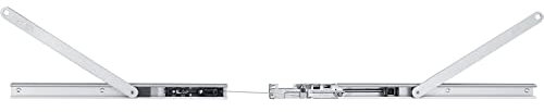 GEZE 114142, silber Gleitschiene Boxer E-ISM, Türbeschlag mit integrierter elektromechanischer Feststellung für Türschließer