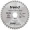 Trend Wood Circular Saw Blade, 180mm Diameter, 30mm Bore, 40 Teeth, 2.4mm Kerf, +10° Hook, TCT, Fine Finish, CSB/18040