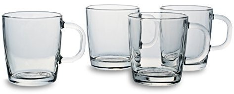Bohemia Cristal 093 006 138 Capuchino Vasos Aprox. 290 ml de Cal de natrón de Cristal Juego de 4 for You and me