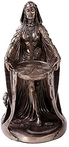 Pacific Giftware Keltische Göttin Danu Home Decor Statue aus Polyresin in Bronze Patina