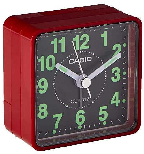 Casio Collection Despetador TQ140, Resina, Rojo