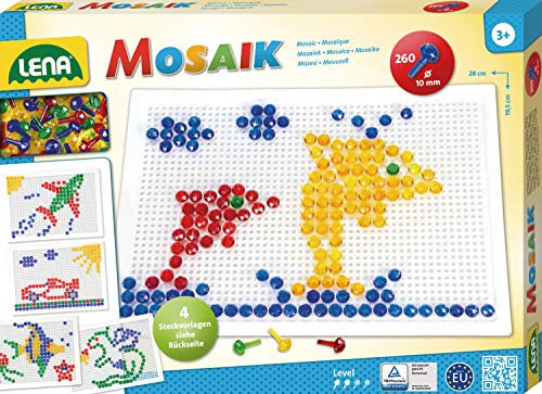 Lena 35606 - Mosaik Set, 10 mm, groß, transparent