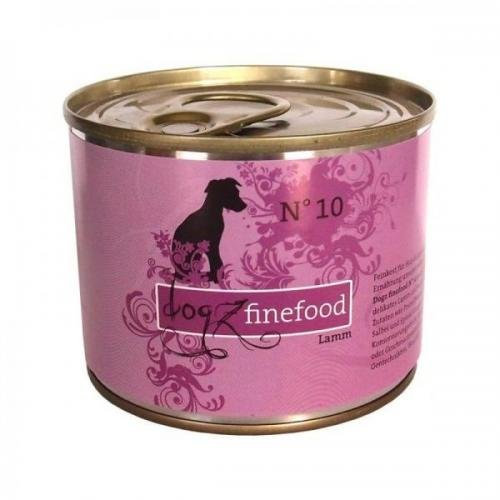 6 x Dogz finefood Dose No. 10 Lamm 200 g, Nassfutter,Hundefutter