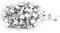 sourcing map Oval Aluminum Ärmel Klemmen für 0.5mm Drahtseil Gesenkgeschmiedetes Klemme 100 stück de