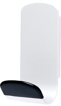 UNILUX STEELY Patère Magnétique Support Métallique Mur, Armoire, Aucune Opération de Perçage, Design Moderne, Blanc, 14.8 x 7.6 x 6.8