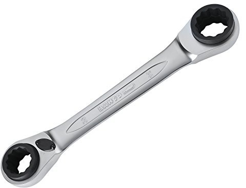 Bahco S4RM-30-36 30-32/34-36 mm Quadruple Ratchet Wrench Set, Silver