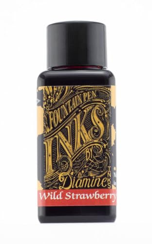 Diamine 30ml Wild Strawberry fountain pen ink bottle