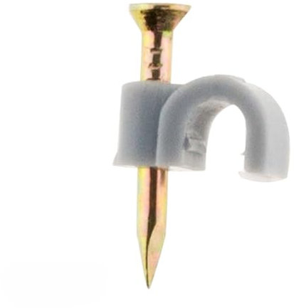 Lot de 100 crochets de fixation Ø5mm - Gris - Zenitech