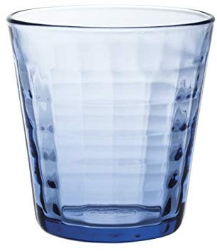 Duralex Prisme Marine vasos azul 260 ml/270 ml – pack de 4 | 27,5 cl gafas, endurecido gafas, gafas templado