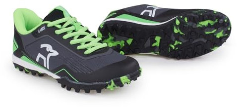 Kookaburra Hat Orbit Hockey Shoe, Zapato Unisex niños, Negro Lima, 1 UK Child