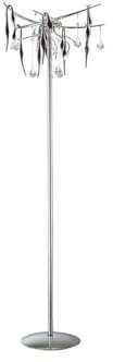 *## Cygnet Floor Lamp 6 Light Black Glass/Crystal