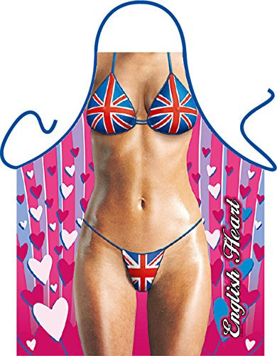 Sexy Grillschürze ! Top Scherzartikel zum Geburtstag, für Partys, Karneval,…: English Girl !! GRATIS Urkunde dabei !!