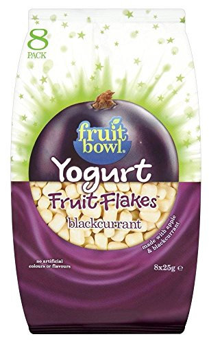 Fruit Bowl Yogurt Fruit Flakes Blackcurrant (8x25g) - Pack of 2