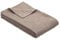 Ibena Turin Wolldecke 140x200 cm – Kuscheldecke espressro gestreift aus Biobaumwolle, angenehm weich und warm, Made in Germany