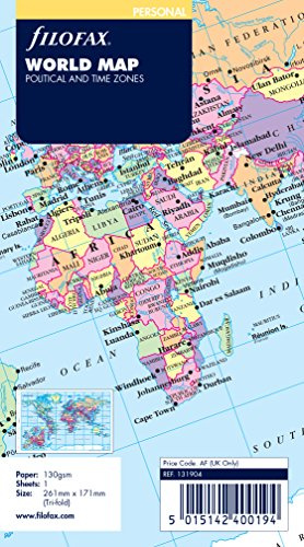 Filofax Personal World Map