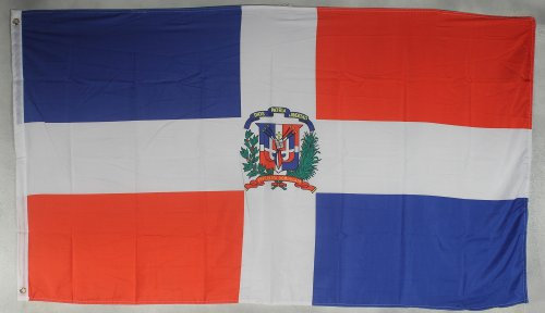 Buddel-Bini Flagge Fahne ca. 90x150 cm : Dominikanische Republik Domrep Nationalflagge Nationalfahne