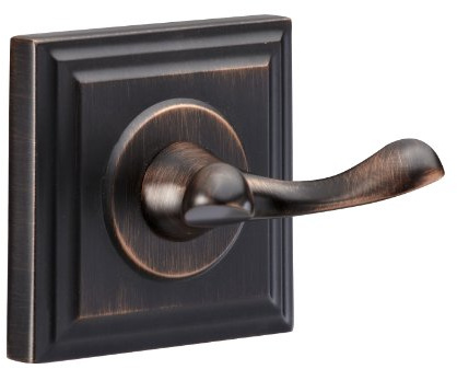 Designers Impressions Aurora Series Oil Rubbed Bronze Double Robe Hook