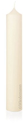 Wiedemann Kerzen 300 x 70 mm Elfenbein, Altar- und Kirchenkerze, Wohnraumkerze, Kerze mit Dornbohrung, RAL Kerzenqualität, Made in Germany, Unparfümiert