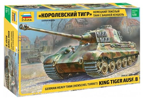 Zvezda 3601 - 1/35 WWII Dt. Sdkfz 182 Königstiger (Henschel) - Neu