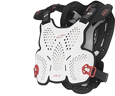 Alpinestars Unisex alpinestars Roost Guard, Weiß Schwarz Rot, Medium/Large EU