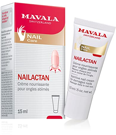 Mavala - Crème Nourrissante Nailactan pour Ongles Abîmés, Secs, Dévitalisés, Cassants, Friables - Soin Réparateur Nutritif et Hydratant de la Plaque Cornée - 15ml