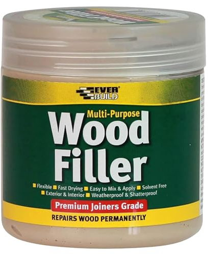 Everbuild Multipurpose Wood Filler – Suitable For Indoor And Outdoor Use – Sandable – Pine – 250ml