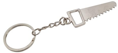 Komonee Work Tools Saw Metal Keychain Labourer Apparatus Key Ring Toolbox Utencil Key Chain Novelty Keyring