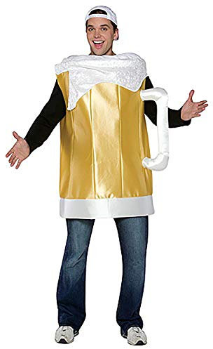 Men's Costume: Beer Mug One Size