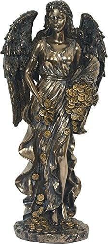Figur der römischen Göttin des Glücks Fortuna - bronziert 30 cm