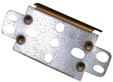 bauFIT Silber Bildhaken Klickfix für CD 60/27 Profile, 100 Stück, Klick Fix Direktbefestiger, Deckenprofil