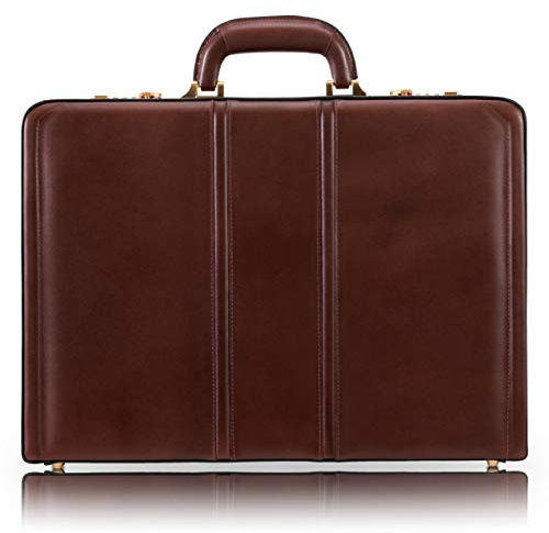 McKleinUSA V Series, Daley, Top Grain Cowhide Leather, Leather 3.5 Attaché Briefcase, Brown (80434), 18 L x 3 5 W x 13 H