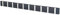 LoCa Garderobe Knax 10 anthrazit (Haken klappbar Alu) Garderoben-Leiste Kleiderhaken Flur modern Garderobenpaneel