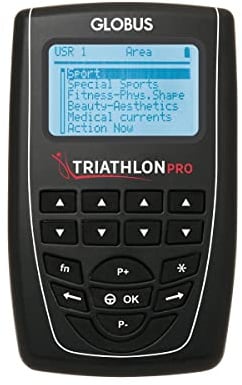 GLOBUS | Triathlon Pro, 4-Kanal-Elektrostimulator | 424 Programme für Sport, Fitness, Schönheit und Rehabilitation, verbessert die körperliche Leistungsfähigkeit von Athleten.