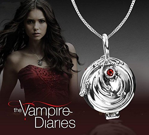 jieluomao das Halsband Anhänger M ¨ ¦ daillon Vampire Diaries Elena Eisenkraut Eisenkraut Halskette
