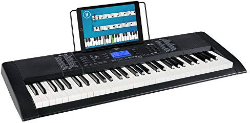 Funkey 61 Edition Pro Keyboard (300 Sounds, 300 Rhythmen, 10 Demo Songs, LCD Display mit detaillierter Anzeige, MP3-/USB-Port, Netzteil, Notenständer) schwarz