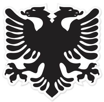Aufkleber / Autoaufkleber / Sticker / Decal Albanian National Flag Bumper Sticker eagle 127mmx127mm