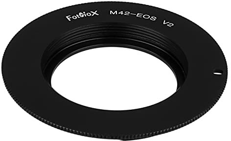 Fotodiox Lens Mount Adapter Compatible with M42 Type 2 Lenses on Canon EOS (EF, EF-S) Mount D/SLR Camera Body