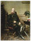 ARTLAND Wanddeko Leinwand Bilder Wandbild Schreibtisch Blumen Arrangement Portrait Bundeskanzler Politik Otto von Bismarck B9QH