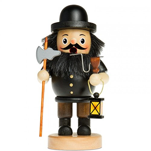 Sikora RM-B Räuchermännchen aus Holz Verschiedene Motive, Farbe/Modell:B03 schwarz - Nachtwächter, Größe:Höhe ca. 16 cm