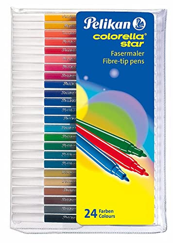 Pelikan Fasermaler Colorella Star, 1 Set, 24-farbig (Fasermaler Colorella Star, 24 Farben | 1 Set)