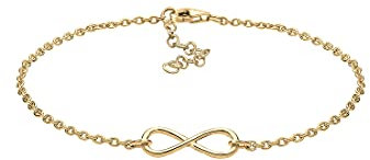 Elli Armband Damen mit Infinity Unendlichkeits Symbol in 925 Sterling Silber vergoldet